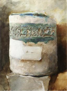 John Singer Sargent : Persian Artifact with Faience Decoration